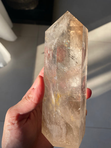 Smokey quartz tower