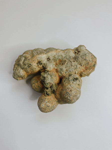 Green prehnite ball cluster