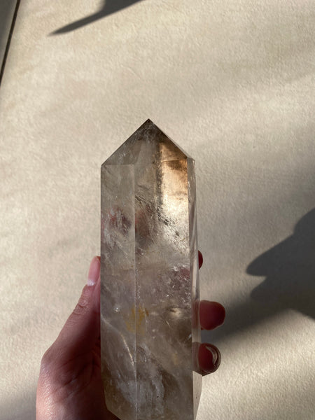 Smokey quartz tower