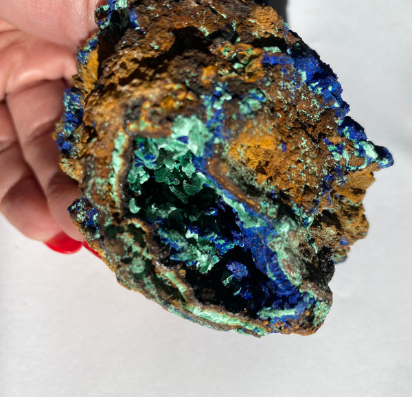 Azurite and Malachite Crystal