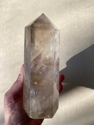 Smokey quartz tower